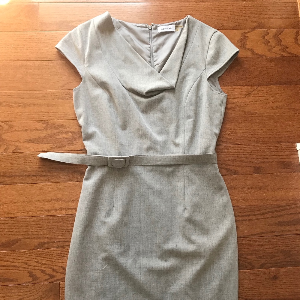 Gray cocktail dress